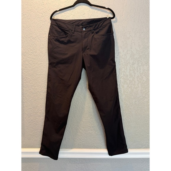 Lululemon ABC Pant Relaxed 32 Black Stretch Commuter Casual Athletic - Picture 1 of 7